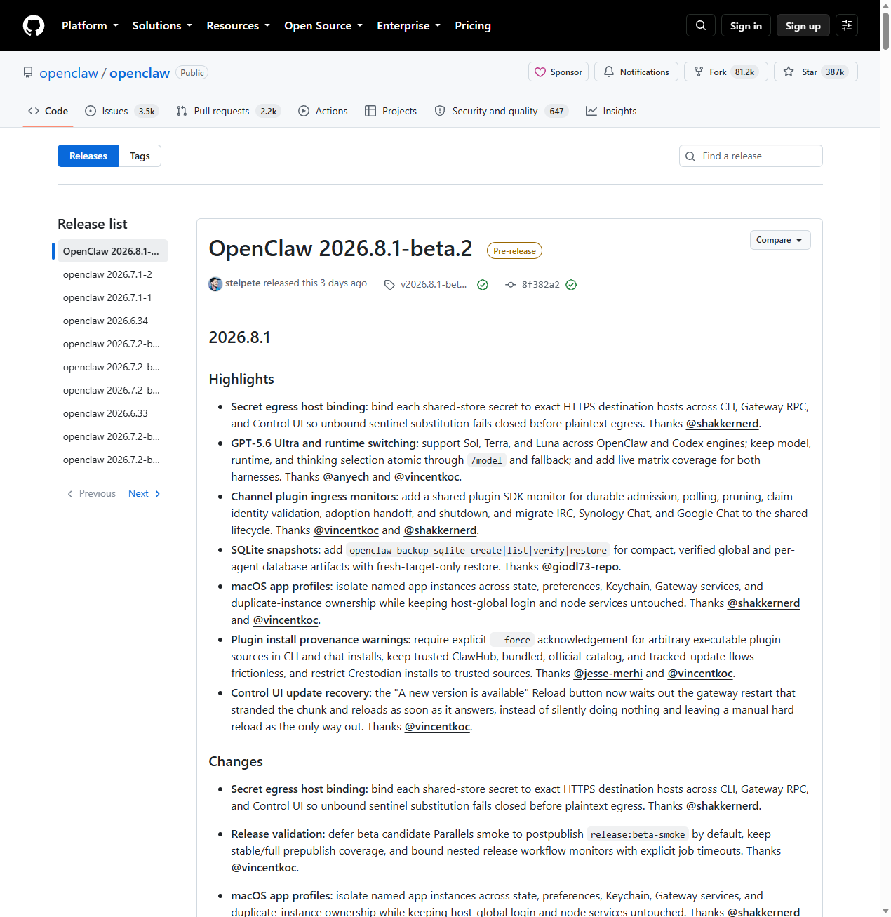 Что нового в двух последних обновлениях OpenClaw
