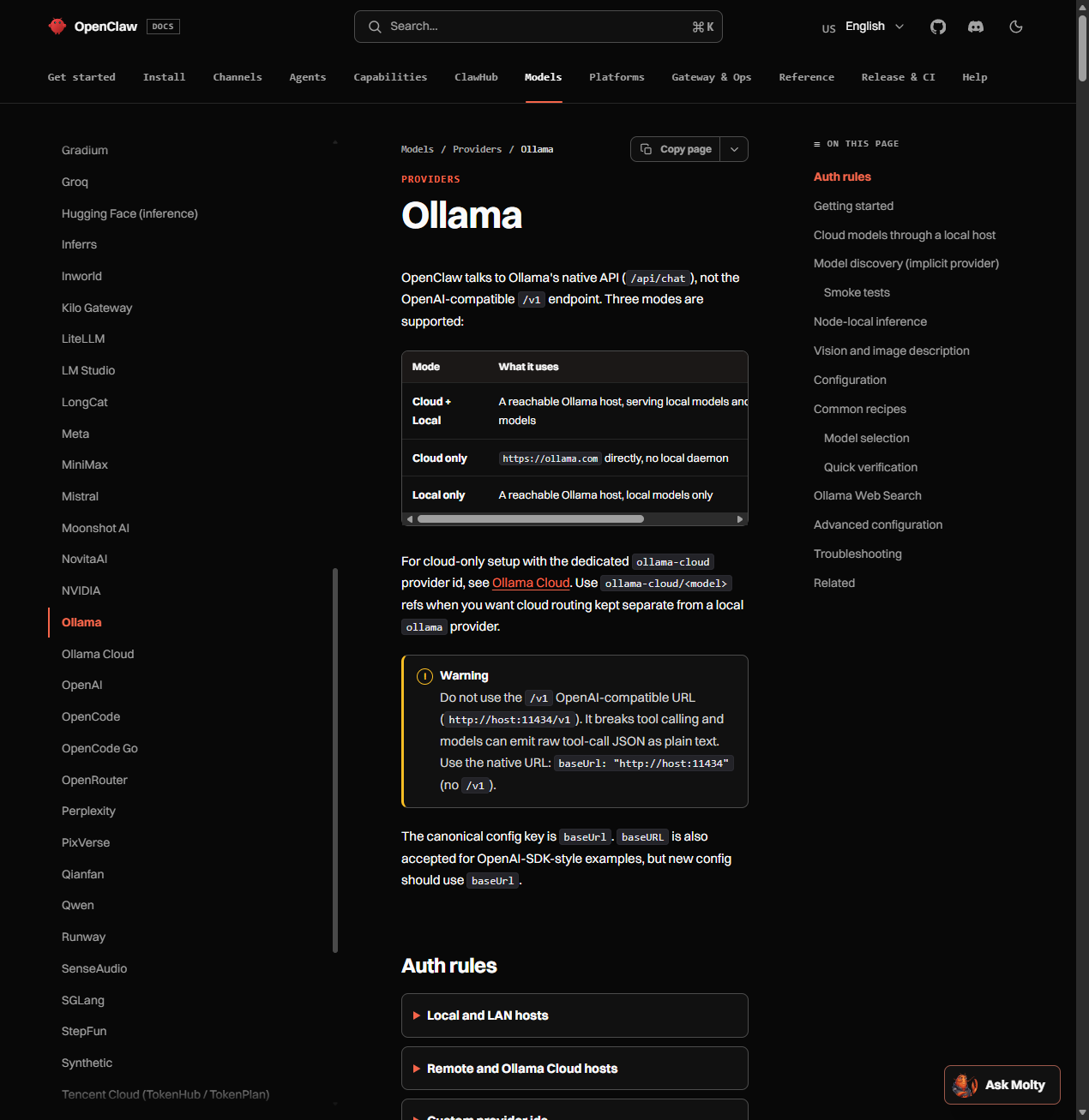 Как подключить Ollama к OpenClaw